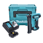 Makita DFN 350 RA1J Cloueur à tête d'emballage avec batterie 18 V 15 - 35 mm + 1x batterie 2,0 Ah + chargeur + Makpac