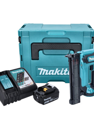 Clavadora con cabezal de batería Makita DFN 350 RF1J 18 V 15 - 35 mm + 1x batería 3,0 Ah + cargador + Makpac