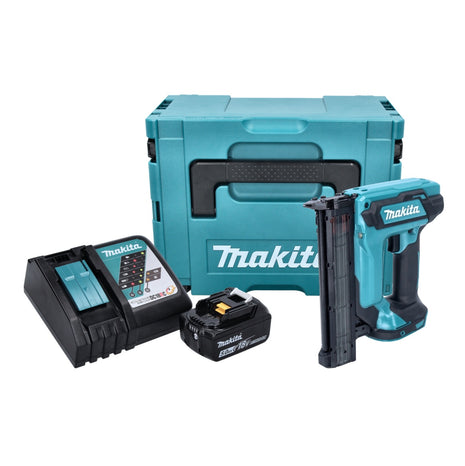 Clavadora con cabezal de batería Makita DFN 350 RT1J 18 V 15 - 35 mm + 1x batería 5,0 Ah + cargador + Makpac