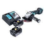 Makita DGA 515 RF Akku Winkelschleifer 18 V 125 mm Brushless + 2x Akku 3,0 Ah + Ladegerät