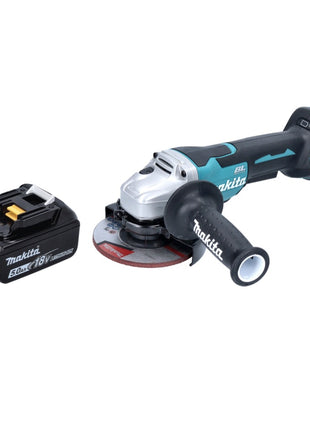 Amoladora angular a batería Makita DGA 515 T1 18 V 125 mm sin escobillas + 1x batería 5,0 Ah - sin cargador