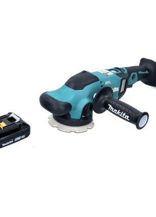 Pulidora excéntrica a batería Makita DPO 500 A1 18 V 125 mm sin escobillas + 1x batería 2,0 Ah - sin cargador