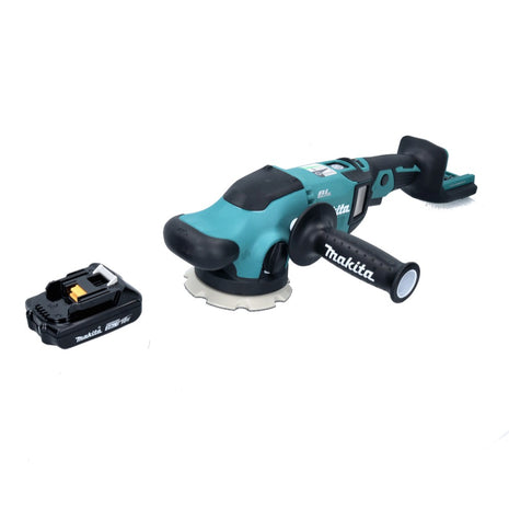 Pulidora excéntrica a batería Makita DPO 500 A1 18 V 125 mm sin escobillas + 1x batería 2,0 Ah - sin cargador