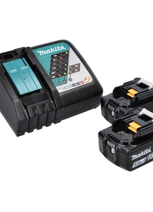 Makita DPO 500 RT Akku Exzenterpolierer 18 V 125 mm Brushless + 2x Akku 5,0 Ah + Ladegerät