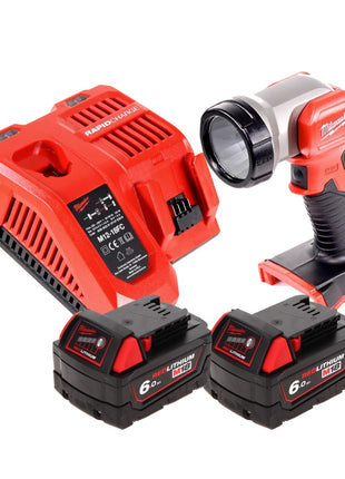 Milwaukee M18 TLED Akku Leuchte LED + 2x Akku 6,0 Ah + Ladegerät