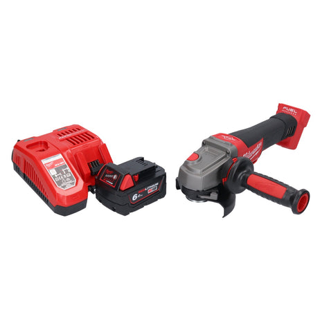 Amoladora angular a batería Milwaukee M18 CAG115XPDB-601 18 V 115 mm sin escobillas + 1x batería 6,0 Ah + cargador