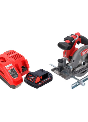 Milwaukee M18 CCS55-201 Akku Handkreissäge 18 V 165 mm + 1x Akku 2,0 Ah + Ladegerät