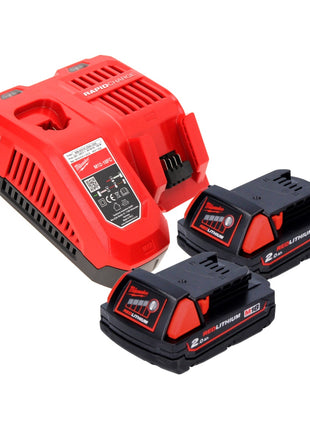 Milwaukee M18 CCS55-202 Akku Handkreissäge 18 V 165 mm + 2x Akku 2,0 Ah + Ladegerät