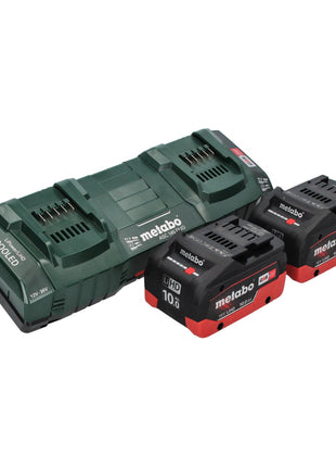 Metabo FSD 36-18 LTX BL 40 Akku Freischneider 36 V ( 2x 18 V ) Rundgriff Brushless + 2x Akku 10,0 Ah + Doppel Ladegerät + Rückentragegurt