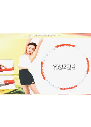 Naria Waist 1.2 Beauty Line Hula Hoop Reifen Verstellbare Größe weiß / rot - Toolbrothers