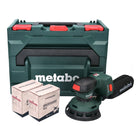 Metabo SXA 18 LTX 125 BL Akku Exzenterschleifer 18 V 125 mm ( 600146840 ) Brushless + 2x Toolbrothers TURTLE Schleifset + metaBOX - ohne Akku, ohne Ladegerät