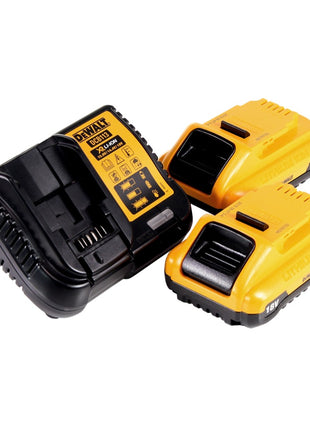 Sierra circular a batería DeWalt DCS 571 L2 18 V 115 mm sin escobillas + 2x baterías 3,0 Ah + cargador + TSTAK