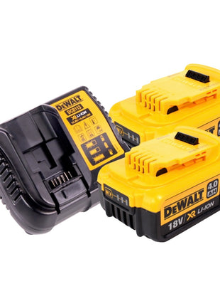 Sierra circular a batería DeWalt DCS 571 M2 18 V 115 mm sin escobillas + 2x baterías 4,0 Ah + cargador + TSTAK