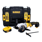 Sierra circular a batería DeWalt DCS 571 18 V 115 mm sin escobillas + 1x batería 5,0 Ah + TSTAK - sin cargador