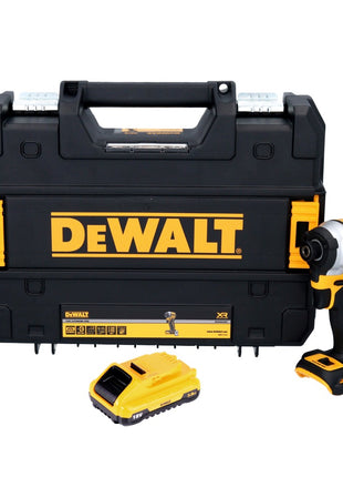 DeWalt DCF 850 Akku Schlagschrauber 18 V 205 Nm 1/4" Brushless + 1x Akku 3,0 Ah + TSTAK - ohne Ladegerät