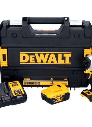 DeWalt DCF 850 P1 Akku Schlagschrauber 18 V 205 Nm 1/4" Brushless + 1x Akku 5,0 Ah + Ladegerät + TSTAK - Toolbrothers