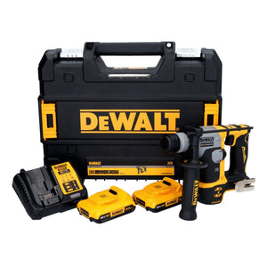 DeWalt DCH 172 D2 Akku Bohrhammer 18 V 16 mm 1,4 Joule SDS plus Brushless + 2x Akku 2,0 Ah + Ladegerät + TSTAK