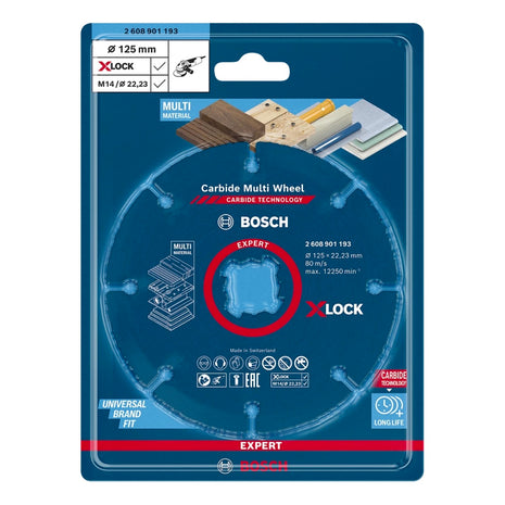 Disco de corte Bosch Expert Carbide Multi Wheel X-LOCK (2608901193) 125 mm x 22,23 mm