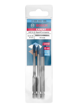 Bosch EXPERT HardCeramic HEX-9 Bohrer Set 5,0 - 8,0 x 90 mm 3 tlg. ( 2608900595 ) Carbide Technology