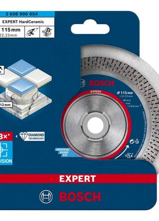 Bosch EXPERT HardCeramic Diamant Trennscheibe 115 x 22,23 mm 1 Stk. ( 2608900654 ) Diamond Technology