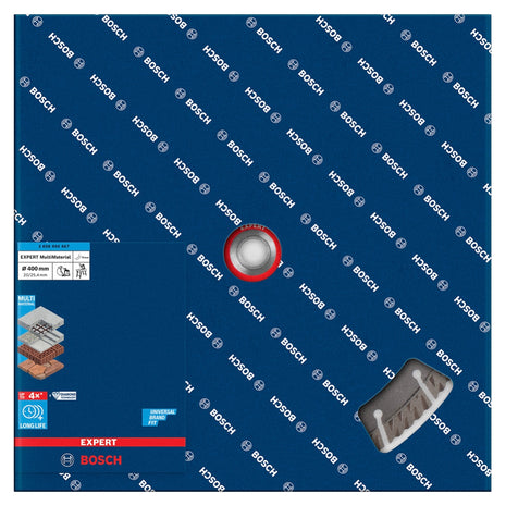 Disco de corte de diamante Bosch Expert MultiMaterial 400 x 3,3 x 25,40 mm (2608900667) Tecnología Diamond para sierras de mesa/sierras de gasolina