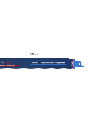 Bosch EXPERT Medium Thick Tough Metal S 1155 HHM Säbelsägeblatt 225 mm 10 Stk. ( 2608900376 ) Carbide Technology