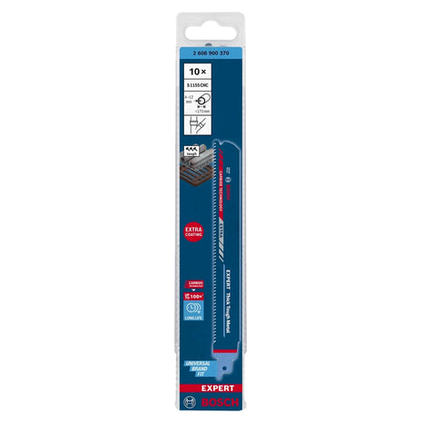 Lame de scie alternative Bosch EXPERT Thick Tough Metal S 1155 CHC 225 mm 10 pièces (2608900370) Carbide Technology