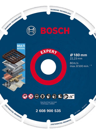 Bosch Expert Diamond Metal Wheel Trennscheibe 180 x 22,23 mm ( 2608900535 ) Diamond Technology