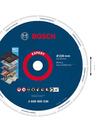 Bosch Expert Diamond Disque à tronçonner Metal Wheel 230 x 22,23 mm ( 2608900536 ) Diamond Technology