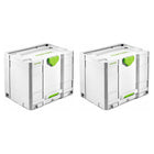 Festool Systainer T-LOC SYS-COMBI 3 Werkzeugkoffer 2 Stk. ( 2x 200118 ) 396 x 296 x 322 mm - Toolbrothers