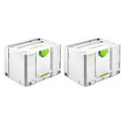 Festool Systainer T-LOC SYS-COMBI 2 Werkzeugkoffer 2 Stk. ( 2x 200117 ) 396 x 296 x 270 mm - Toolbrothers