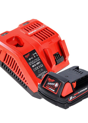 Taladro percutor a batería Milwaukee M18 BH-201FC 18 V 1,2 J SDS plus + 1x batería 2,0 Ah + cargador