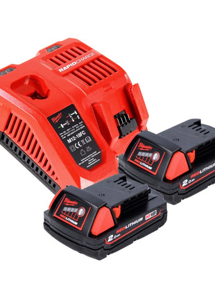 Taladro percutor a batería Milwaukee M18 BH-202FC 18 V 1,2 J SDS plus + 2x baterías 2,0 Ah + cargador