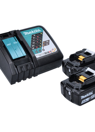 Kit combinado de batería Makita DLX 2211 TJ Destornillador de impulso a batería DTS 141 + llave de impacto a batería DTD 170 + 2x batería 5.0 Ah + cargador + Makpac