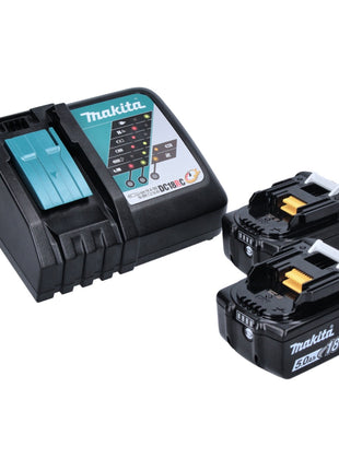 Makita DLX 2430 TJ Akku Combo Kit DDF 486 Akku Bohrschrauber + DGA 504 Akku Winkelschleifer + 2x Akku 5,0 Ah + Ladegerät + Makpac