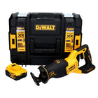 Sierra alternativa a batería DeWalt DCS 382 NT 18 V sin escobillas + 1x batería 5,0 Ah + TSTAK - sin cargador