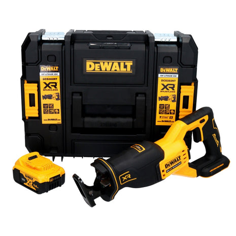 Sierra alternativa a batería DeWalt DCS 382 NT 18 V sin escobillas + 1x batería 5,0 Ah + TSTAK - sin cargador