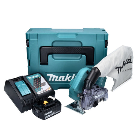 Makita DCC 500 RG1J Akku Diamantschneider 18 V 125 mm Brushless + 1x Akku 6,0 Ah + Ladegerät + Makpac - Toolbrothers