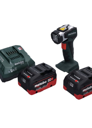 Metabo ULA 14,4 - 18 LED Akku Handscheinwerfer 18 V 280 lm + 2x Akku 5,5 Ah + Ladegerät