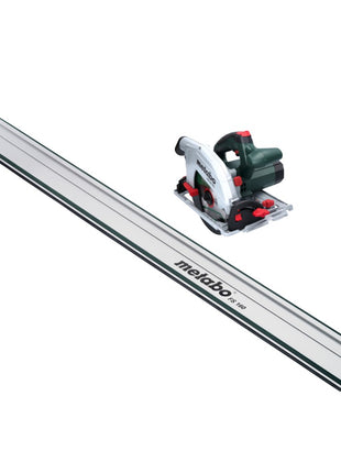 Scie circulaire manuelle Metabo KS 66 FS 1500 W 190 mm + 1x lame de scie + rail de guidage