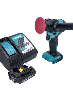 Makita DPV 300 RA1 ponceuse-polisseuse à batterie 18 V 50 / 80 mm sans balais + 1x batterie 2,0 Ah + chargeur