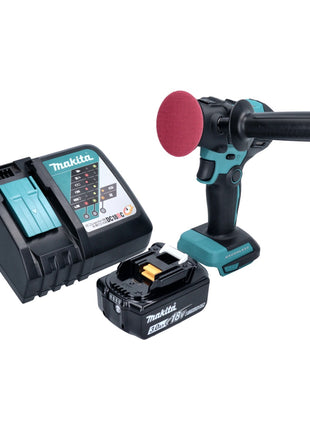 Makita DPV 300 RF1 Akku Schleifer Polierer 18 V 50 / 80 mm Brushless + 1x Akku 3,0 Ah + Ladegerät - Toolbrothers