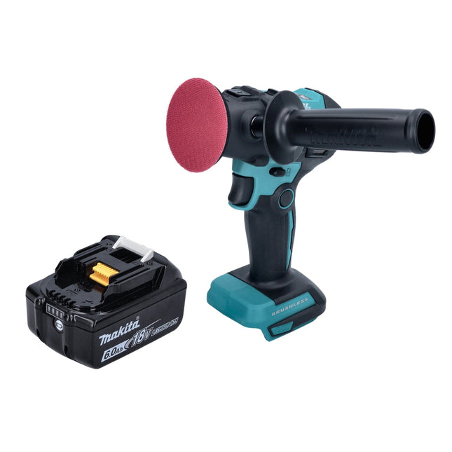 Makita DPV 300 G1 Akku Schleifer Polierer 18 V 50 / 80 mm Brushless + 1x Akku 6,0 Ah - ohne Ladegerät - Toolbrothers