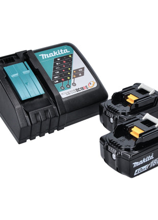 Makita DBO 380 RMJ Akku Schwingschleifer 18 V 93 x 185 mm Brushless + 2x Akku 4,0 Ah + Ladegerät + Makpac