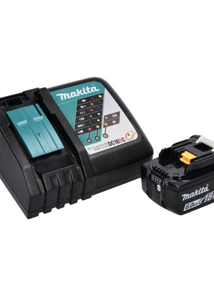 Lijadora orbital a batería Makita DBO 380 RG1J 18 V 93 x 185 mm sin escobillas + 1x batería 6,0 Ah + cargador + Makpac