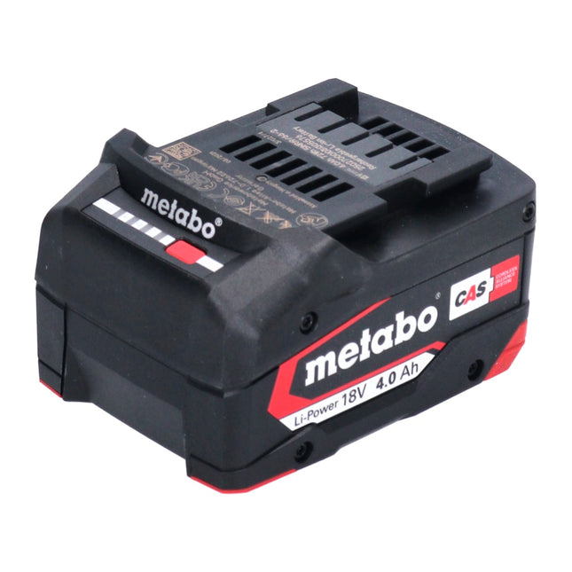Metabo Li-Power Akkupack 18 V 4,0 Ah CAS Li-Ion Akku ( 625027000 ) mit Ladestandsanzeige - Nachfolger von 625591000