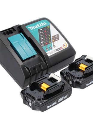 Compresor de batería Makita DMP 181 RA 18 V 11,1 bar + 2x baterías 2,0 Ah + cargador