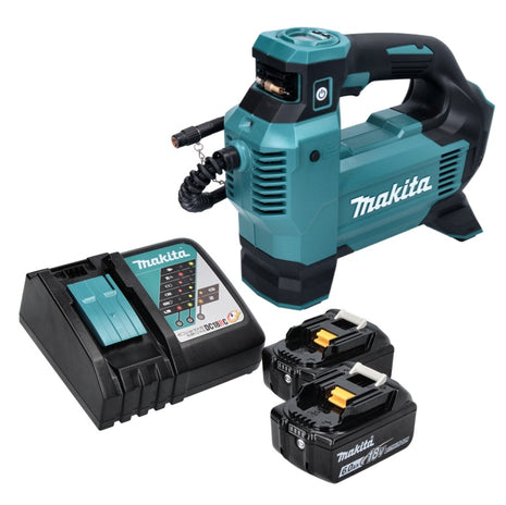 Compresseur sur batterie Makita DMP 181 RG 18 V 11,1 bar + 2x batteries 6,0 Ah + chargeur