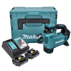 Makita DMP 181 RAJ Akku Kompressor 18 V 11,1 bar + 2x Akku 2,0 Ah + Ladegerät + Makpac