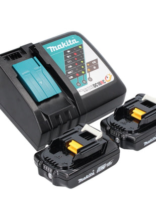 Compresseur sur batterie Makita DMP 181 RAJ 18 V 11,1 bar + 2x batteries 2,0 Ah + chargeur + Makpac